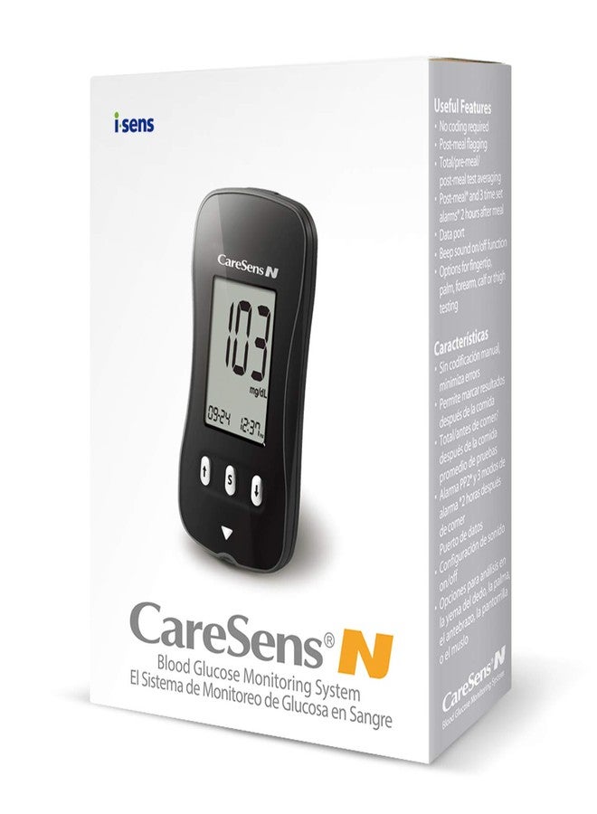 CareSens N Blood Glucose Monitoring Meter (Auto Coding) - 1 Diabetes Blood Glucose Meter, 1 User Guide, 1 Quick Reference guide, 1 Case & 2 CR 2032 Batteries - Image 3